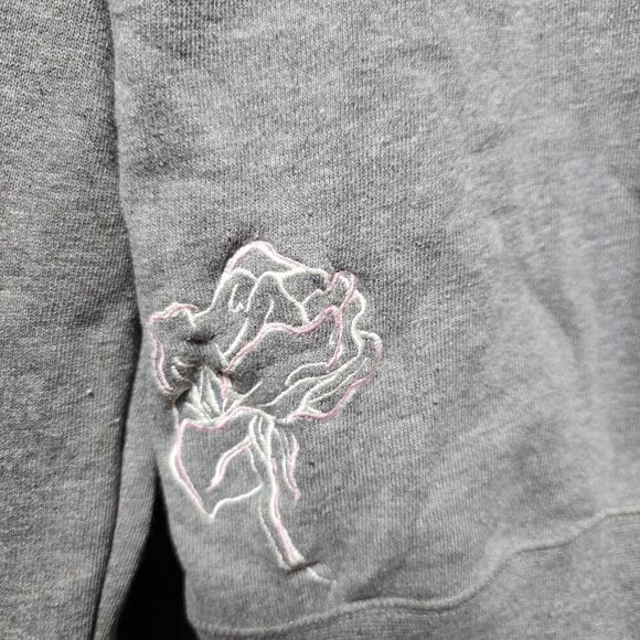 Volcom Vintage Y2K Grey Embroidered Full Zip Sweatshirt Jacket - Picture 4 of 5